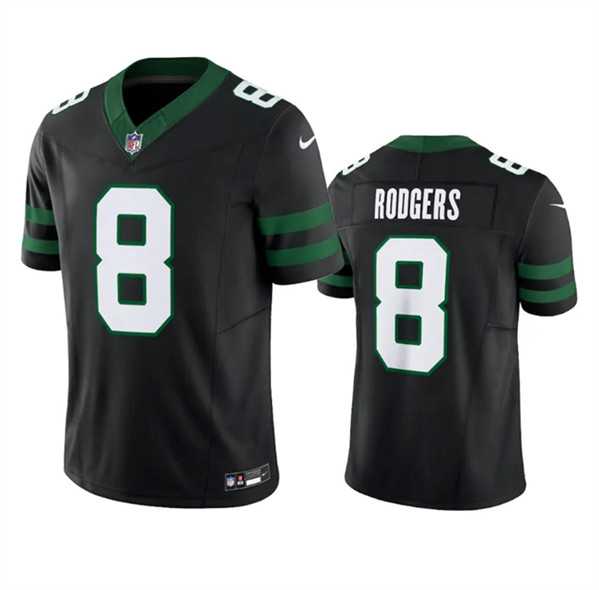 Men & Women & Youth New York Jets #8 Aaron Rodgers Black 2024 F.U.S.E. Vapor Limited Football Stitched Jersey,We sell and wholesale Men & Women & Youth New York Jets #8 Aaron Rodgers Black 2024 F.U.S.E. Vapor Limited Football Stitched Jersey on line form chian!